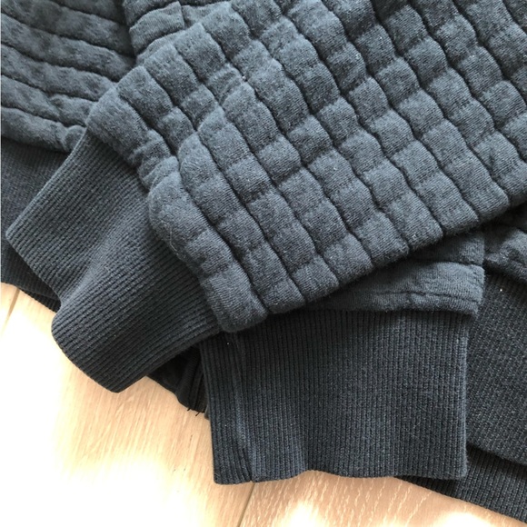 Puma Quilted Zip Up Jacket in Black Logo Embroidered - Picture 7 of 11